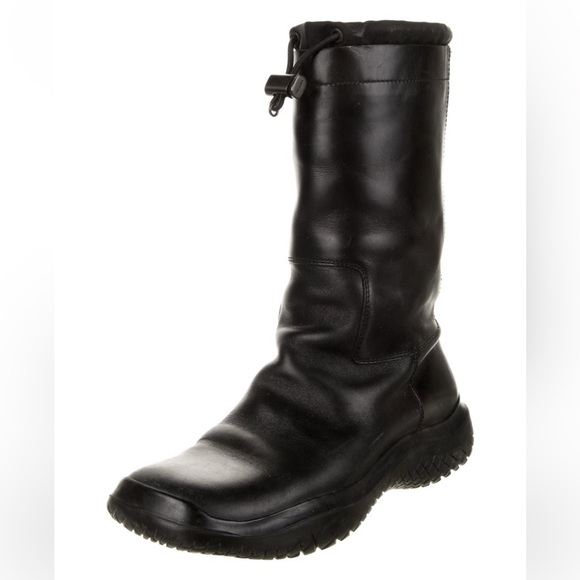Prada 1999 Runway Mid-Calf Leather Boots - Picture 3 of 9